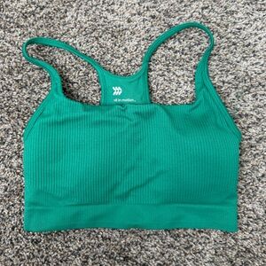 All in Motion Emerald Ribbed Sports Bra